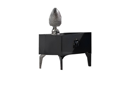 Nachttisch Beistelltisch Schlafzimmer Moderne Möbel Nachtkästchen Schwarz Holz