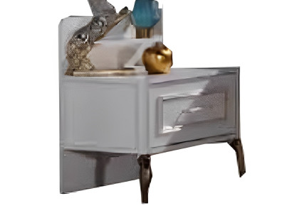 Nachttisch aus Holz für ein gemütliches Jugendzimmer-Design Stilvolle Weiß