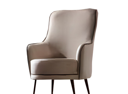 Sessel 1 Sitzer Wohnzimmer Moderne Design Elegantes Möbel Beige Luxus