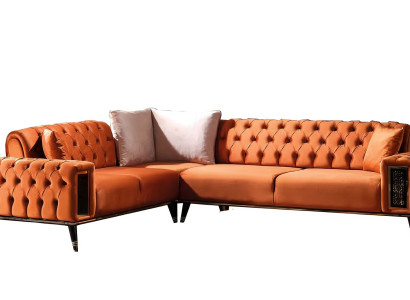 Wohnzimmer Ecksofa L-form Wohnlandschaft Eckcouch Luxus Modernes Stil Möbel