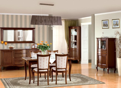 Klassisches Esszimmer Set 9tlg Stilvoller Essgruppe Esstisch 4x Stühle Holzmöbel