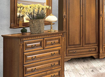 Kommode mit Spiegel Klassisches Wandspiegel Schubladenschrank Kommodenschrank