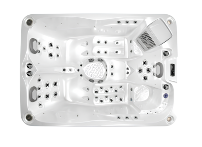 Hydromassagewanne Whirlpool Spa Pool Outdoor Massagebad Blubberbad 216x156 cm