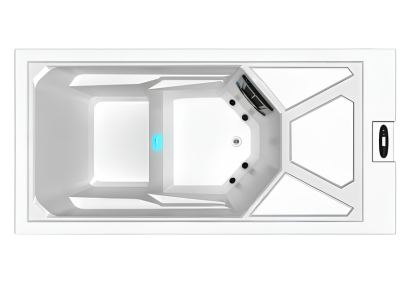 Whirlpool Erkältungsbad Outdoor-Kaltwasser-Spa Relaxpool Massagebad 215x105 cm