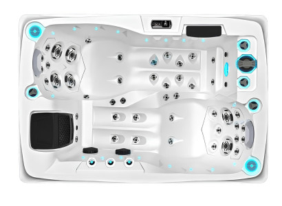 Whirlpool Sprudelbad Whirlwanne Außenwhirlpool Outdoor-Spa Hot Tub 200x135 cm