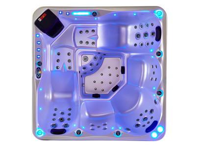 Whirlpool Whirlwanne Hydromassagewanne Relaxpool Sprudelbad 200x200 cm