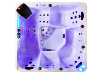 Whirlwanne Außenwhirlpool Whirlpool Hydromassagewanne Sprudelbad 200x200 cm