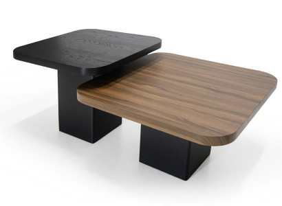 Wohnzimmer Couchtisch Set 2x braune Tische, Luxus Design 2-tlg stilvolle Möbel