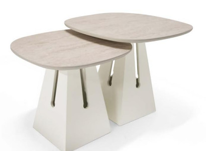 Doppel-Set 2x Couchtische Design Kaffeetisch und Beistelltisch fürs Wohnzimmer