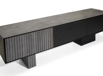 Luxuriöses Wohnzimmer Sideboard  TV-Schrank aus Holz elegantes Lowboard Möbel