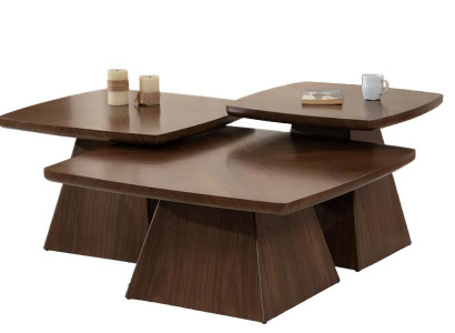 Set 3x Couchtische – Designer Kaffeetische stilvolle Wohnzimmermöbel neu modern