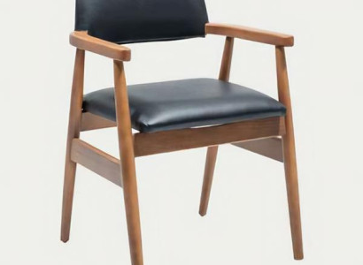 Eleganter Esszimmerstuhl Schwarz Braun Modern Robust Ergonomisch Stilvoll