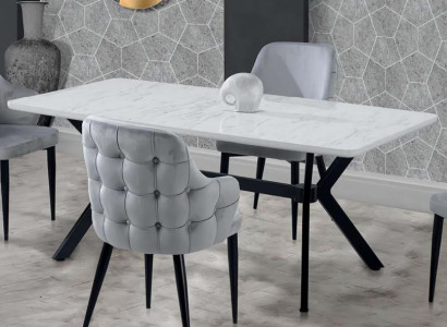Luxus Esstisch Ausziehbar Esszimmer Tisch Metall Weiß Tische Esstische Möbel