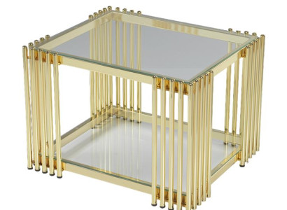 Luxus Couchtisch Design Metall Elegantes Möbel Wohnzimmer Couchtische Gold