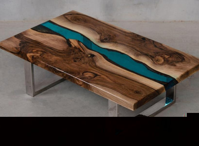 Couchtisch Rechteckig  Modern Design Holz Braun Möbel Wohnzimmer Couchtische