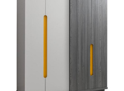 Kleiderschrank Schränke Holz Schrank Kinderzimmer Kleiderschränke Grau Modern
