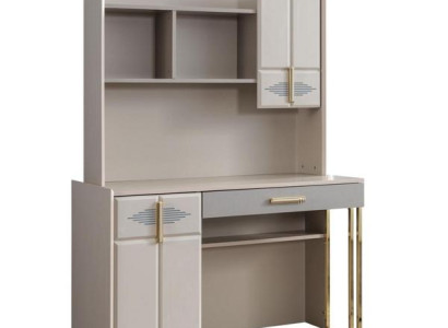 Beige Schreibtisch Designer Jugendzimmer Möbel Holz Luxus Tische Modern