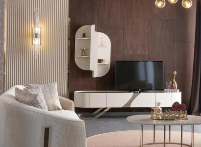 Wohnzimmer Set Wohnwand Sofa 3 Sitzer Couchtisch Sideboard Wandregal