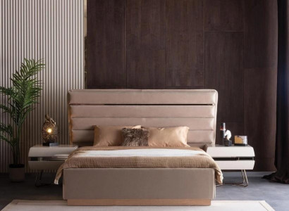 Schlafzimmer Nachtkommode Set Bett Nachtkommode Doppelbett Polsterbett