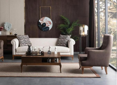 Couchgarnitur Sofagarnitur Sitzgruppe Sofa 3 Sitzer Sessel Sitzmöbel 2tlg