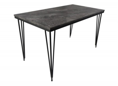 Esstisch Esszimmertisch Ausziehtisch Küchentisch Metallbeine Marmoroptik