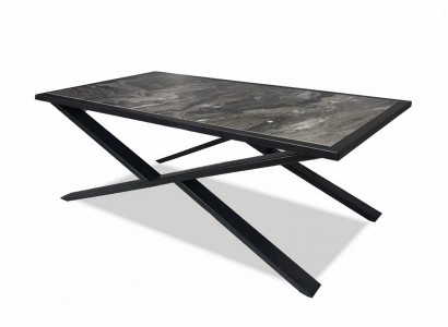 Couchtisch Beistelltisch Marmoroptik Metallgestell Industrial Design