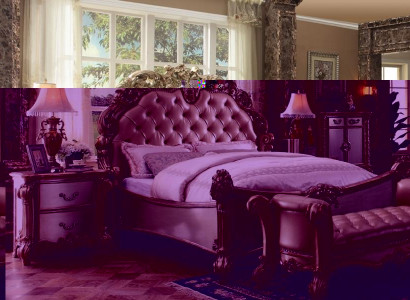 Luxus Schlafzimmer Komplett Bett Nachttische Klassische Möbel Barock