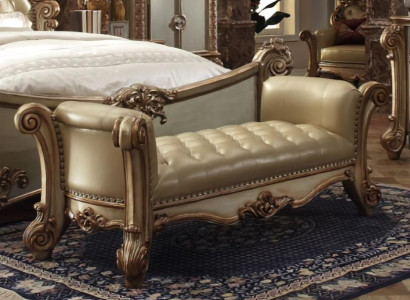 Luxus Bank Sitzbank Polsterbank Bettbank für Schlafzimmer Kunstleder