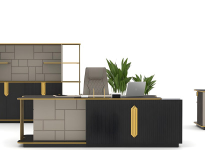 Büro Set Schreibtisch Büroschrank Beistelltisch Couchtisch Einrichtung