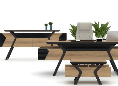 Schreibtisch Büroschrank Sideboard Couchtisch Büromöbel Arbeitszimmer