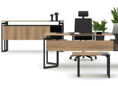 Schreibtisch Büroschrank Kommode Couchtisch Arbeitszimmer Set Büromöbel