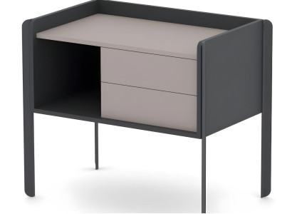 Beistellkommode Büroschrank Kommode mit 2 Schubladen Büroausstattung