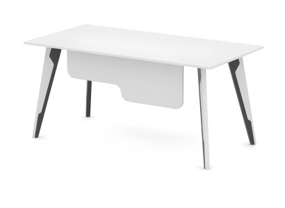 Schreibtisch Arbeitszimmer Tisch Bürotisch Computertisch Weiß - Schwarz