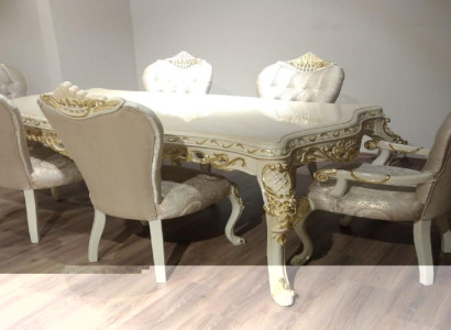 Esstisch 6 x Stühlen Esszimmer Set Essgruppe Holz Tisch 7tlg. Sofort