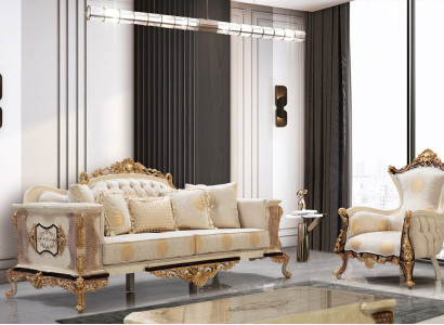 Sofagarnitur 3+1 Sitz Couchtisch Chesterfield Sofa Sessel Luxus 2tlg Sofort