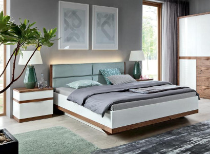 Schlafzimmer Designer Bett 2x Nachttische Luxuriöses Einrichtung Komplett