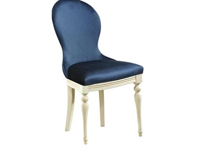 Blau Designerstuhl Stuhl Esszimmerstuhl Relaxstuhl Holzstuhl