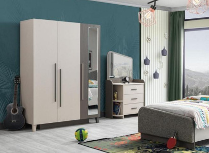 Kommode Kleiderschrank vielseitiges Möbelset für Stauraum Kinderzimmermöbel