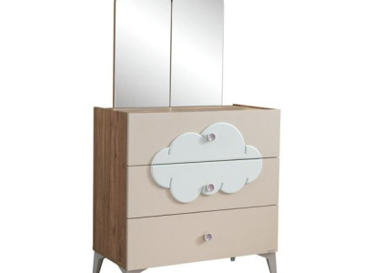 Rosa Kommode aus Holz im eleganten Design