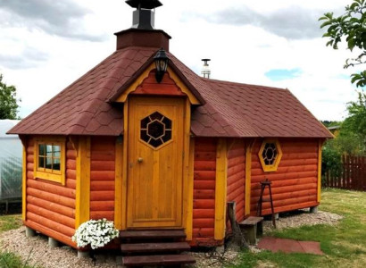Sauna Grill kota Holzhaus Grillhütte Feuerhütte Grillhaus Gartensauna