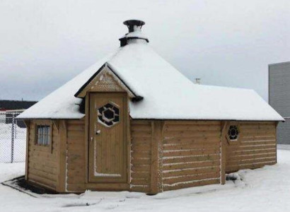 Grillhaus Grillhütte Außensauna Holzsauna Grillhüttenhaus Feuerhütte
