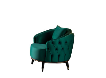 Sessel 1 Sitzer Wohnzimmer Moderne Design Elegantes Möbel Grün Luxus