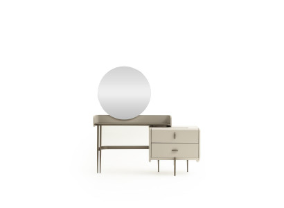 Schminktisch mit Spiegel Schlafzimmer Kosmetiktisch Schubladen Beige Möbel