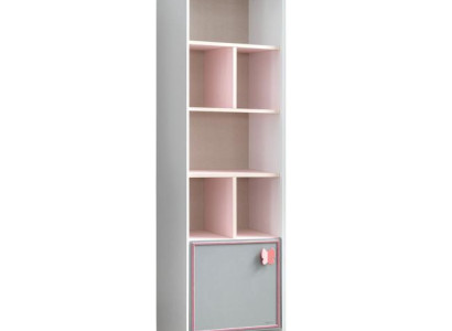 Bücherregal Weiß Regal Schrank Holz für Kinderzimmer Jugendzimmer Möbel Modern