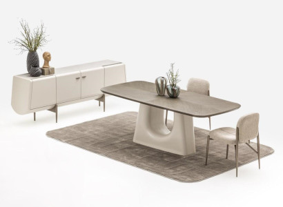 Esszimmer Set Esstisch 6х Stühle Anrichte Gemälde Moderne Möbel 9tlg
