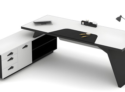 Schreibtisch L-form Arbeitstisch Bürotisch mit Schrank Schubladen Büro