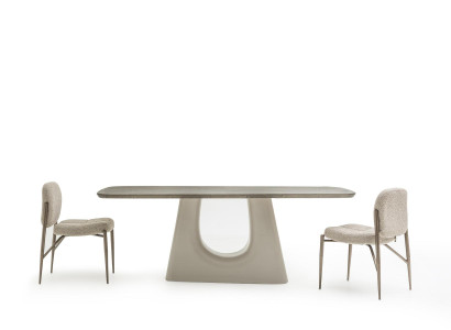 Esszimmer Set Esstisch + 6х Stühle Beige Moderne Möbel 7tlg