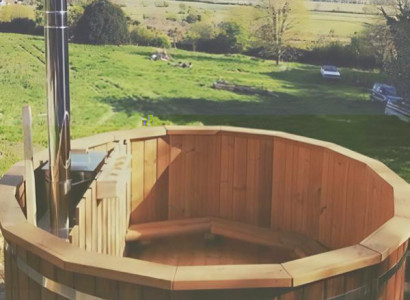 Badefass Externer Bad Thermoholz Whirlpool Thermalpool Erholungsbecken