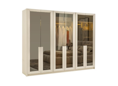 Kleiderschrank Garderobenschrank Schlafzimmer Beige Modernes Design Möbel