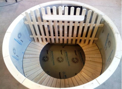 Wellnesspool Whirlpool Blubberbad Badefass Spa-Bad Erholungsbecken